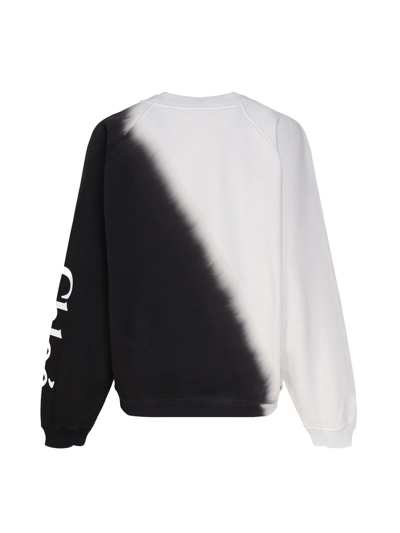 Shop Chloé Pullover With Print In Black - White