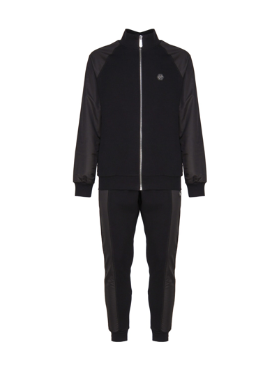 Shop Philipp Plein Tracksuit With Logo In Black