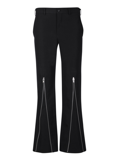 Comme Des Garçons Homme Deux Zipped Trousers In Black