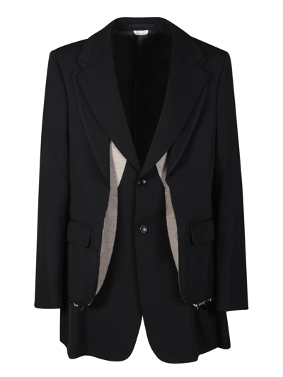 Shop Comme Des Garçons Homme Deux Single-breasted Black Jacket