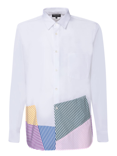 Shop Comme Des Garçons Homme Deux Multicolor Print White Shirt