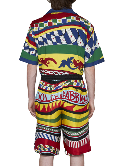 Shop Dolce & Gabbana Shorts In Carretto