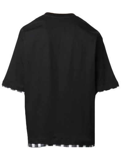 Shop Lanvin Black Cotton T-shirt In Nero