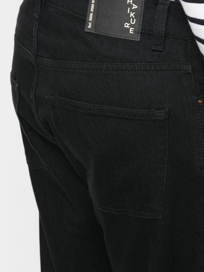 Shop Haikure Black Stretch-cotton Denim Jeans In Nero