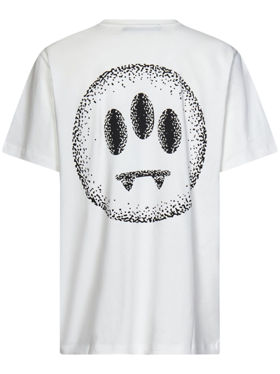 Shop Barrow White Cotton T-shirt In Bianco