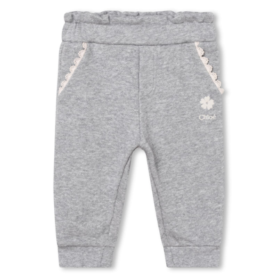Shop Chloé Tracksuit With Logo In Gray