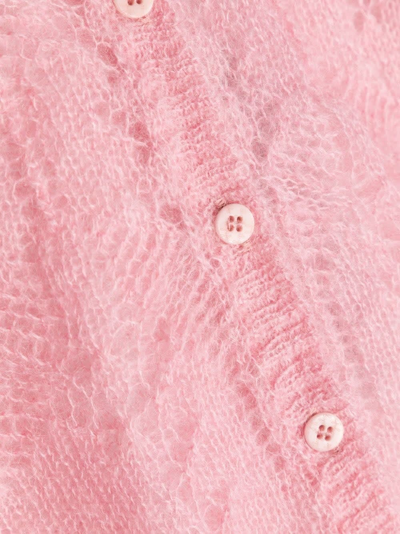 Shop Il Gufo Cardigan Traforato In Pink