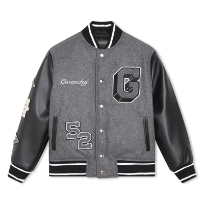 Shop Givenchy Jacket With Logo In Gray