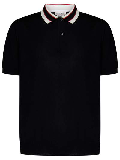 Alexander Mcqueen Polo Shirt In Black | ModeSens