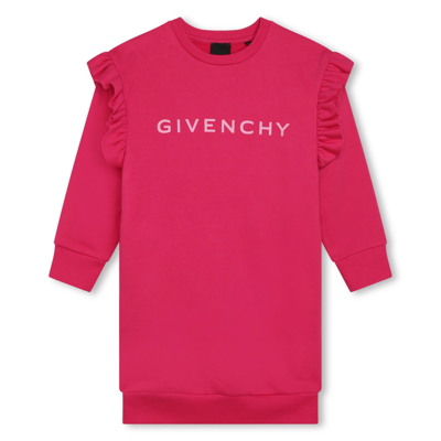 Shop Givenchy Dresses With Print In Fucsia