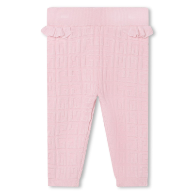 Shop Givenchy Trousers With Logo In Pink