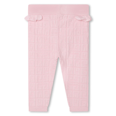 Shop Givenchy Trousers With Logo In Pink