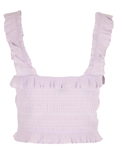 Shop Isabel Marant Lilac Gimsy Top In Rose