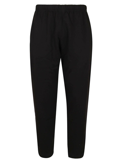 Shop Kenzo Logo Embroidered Jogging Pants In Nero