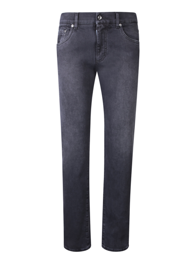 Shop Dolce & Gabbana Slim Fit Black Jeans