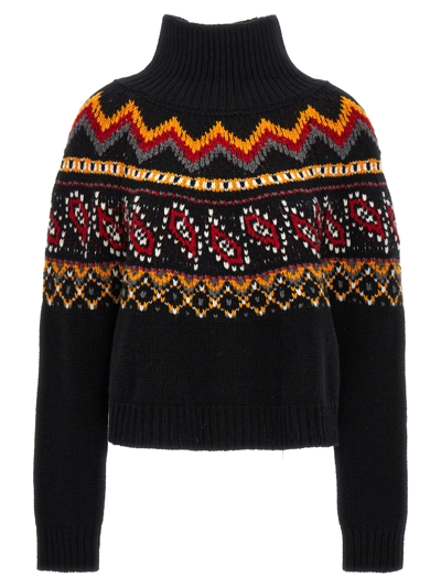 Shop Alanui Antartic Circle Sweater In Black