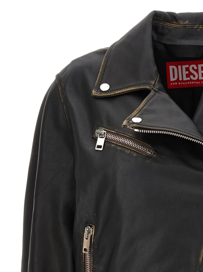Shop Diesel L-edme Jacket In Black