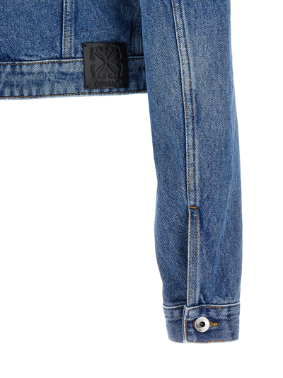 Off-white Off White Denim Jacket With Harness Details In Blue