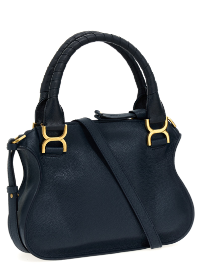 Shop Chloé Marcie Small Handbag In Blue
