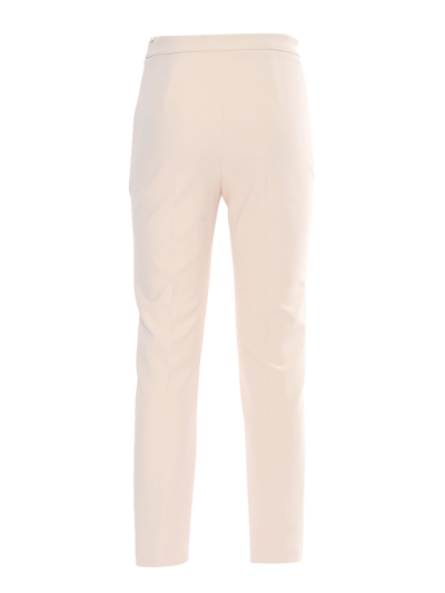Shop Elisabetta Franchi Straight Pants In White