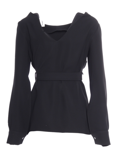 Shop P.a.r.o.s.h Poker Blouse In Black