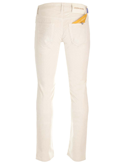 Jacob Cohen Nick Slim Trousers In Beige
