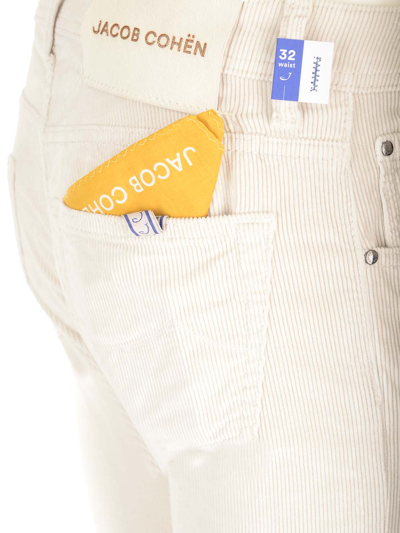 Jacob Cohen Nick Slim Trousers In Beige