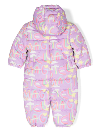Shop Stella Mccartney Graphic-print Hooded Body In Pink