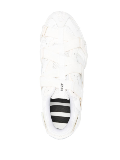 Shop Diesel S-prototype-cr Panelled-design Sneakers In White