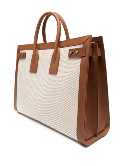 Saint Laurent Large Sac De Jour Tote Bag In Nude