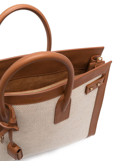 Saint Laurent Large Sac De Jour Tote Bag In Nude