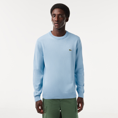 Lacoste Embroidered-motif Sweatshirt In Blue