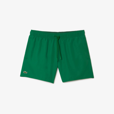 Shop Lacoste Men's Lightweight Swim Shorts In Green