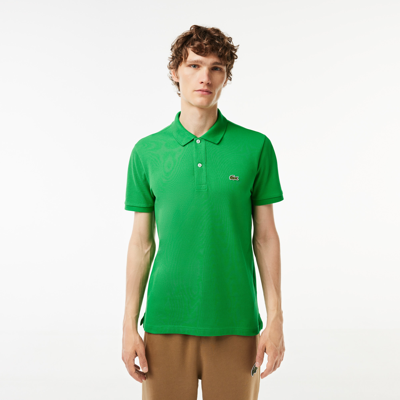 Shop Lacoste Men's Slim Fit Petit Piquã© Cotton Polo - Xl - 6 In Green