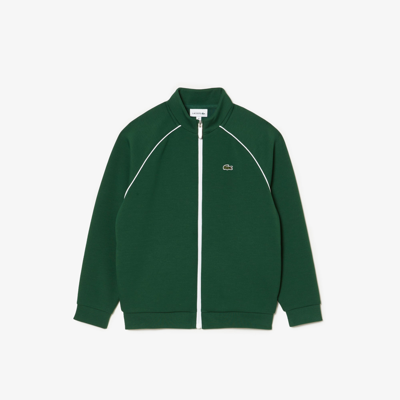 Shop Lacoste Kids' Zip-up Sweatshirt - 2 Years In Green