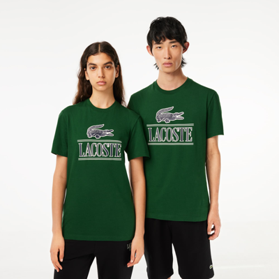 Shop Lacoste Unisex Regular Fit Heavy Cotton Jersey T-shirt - Xxl In Green