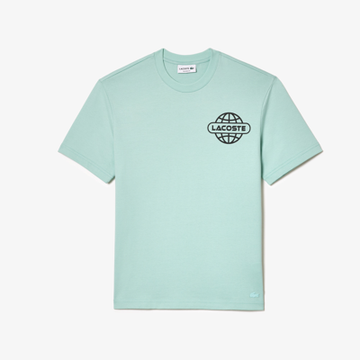 Shop Lacoste Men's Printed Heavy Cotton Jersey T-shirt - Xxl - 7 In Green