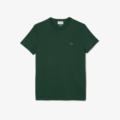 Shop Lacoste Monochrome Cotton Pima Jersey Crew Neck T-shirt - 3xl - 8 In Green