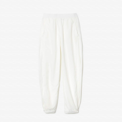 Shop Lacoste Women's Wide Leg Sweatpants - 32 In White