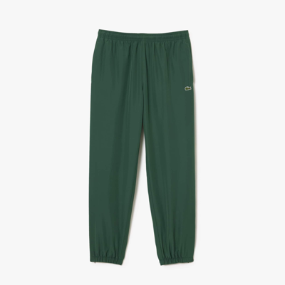 Shop Lacoste Men's Water Resistant Sweatpants - M - 4 In Green