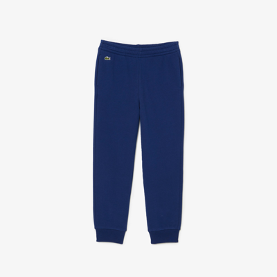 Shop Lacoste Kids' Sweatpants With Crocodile Badge - 2 Years In Blue