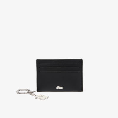 Shop Lacoste Men's Card Holder & Polo Key Chain Gift Set - One Size In Black