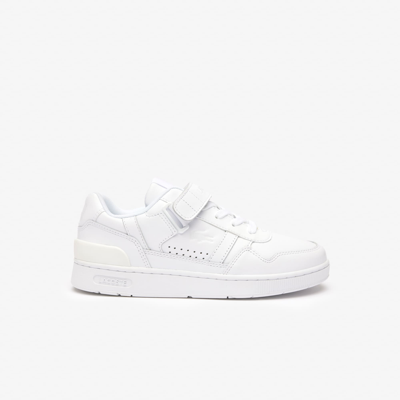Lacoste Women s T clip Velcro Leather Sneakers 10 In White