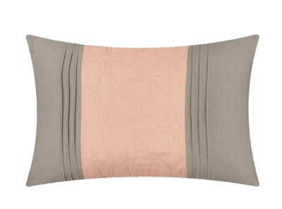 Shop Chic Home Design Herta 20 Piece Comforter Set Color Block Floral Embroidered Bed In A Bag Bedding In Orange