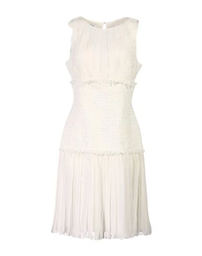 Oscar De La Renta Knee-length Dresses In White