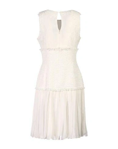 Shop Oscar De La Renta Knee-length Dresses In White
