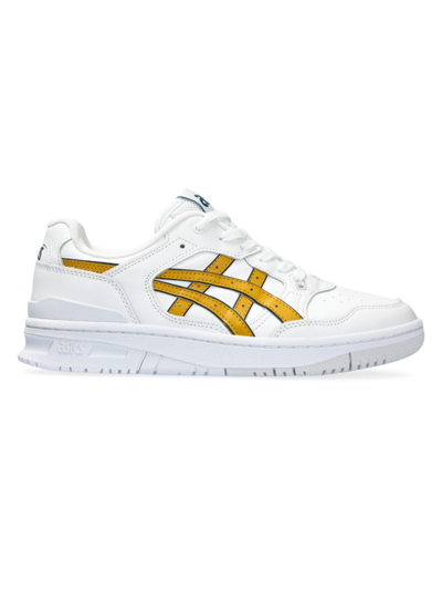 Shop Asics Men's Ex89 Low-top Sneakers In White Mustard Seed