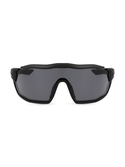 Shop Nike Men's Performance  Show X Rush 58mm Shield Sunglasses In Matte Black Dark Grey