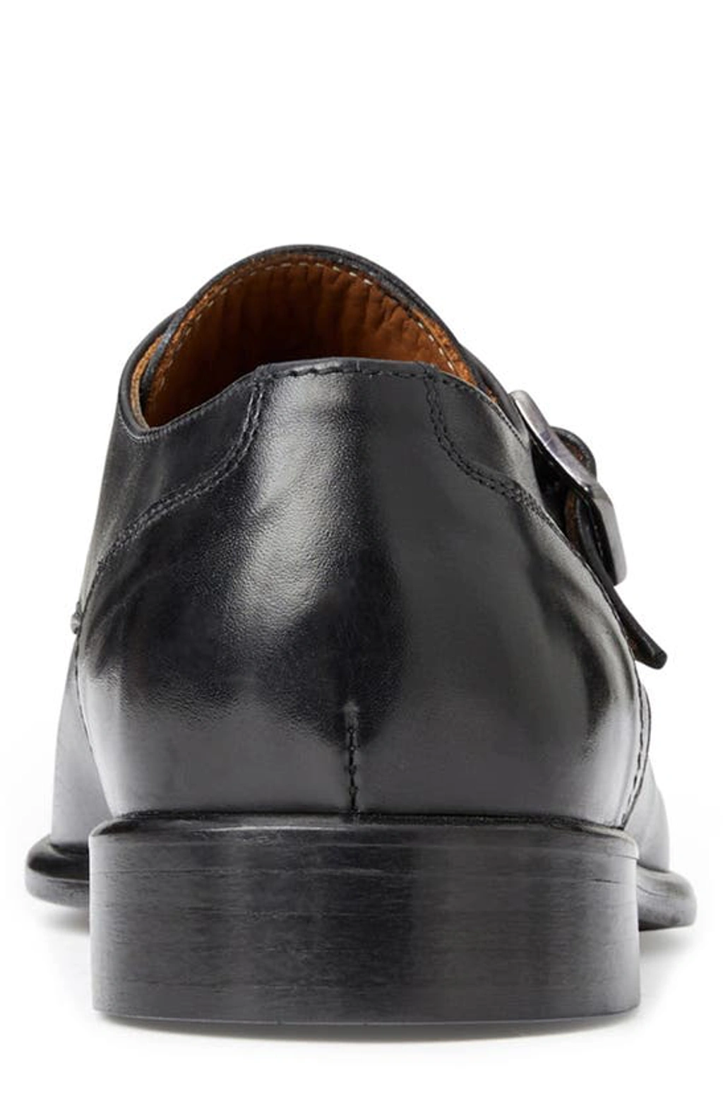 Men\'s Black Leather Single Monk Strap Dress Shoes Bruno Magli 11.5 Bruno Magli Biagio BM4BIAA0 Dress Shoes Men main image 4