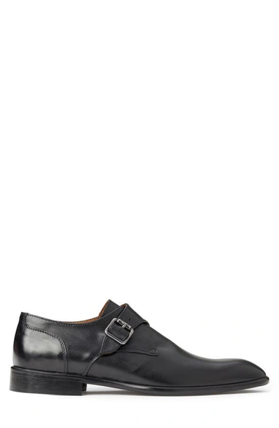 Shop Bruno Magli Solero Monk Strap Loafer In Black